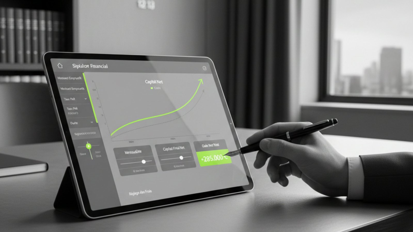 Alt text image: Tablette affichant un tableau de bord financier avec une courbe ascendante verte, indicateurs de performance et une main tenant un stylet, bureau moderne et vue urbaine en arrière‑plan. Titre SEO suggéré: DB France Invest — Monétisation d'actifs, financement immobilier et levée de fonds Meta description (150 caractères max): DB France Invest propose monétisation immobilière, financement projet, levée de fonds, conversion d'actifs (bitcoin, or) et conseil en montage financier. Description longue pour SEO (à placer sur page d'accueil ou page services) : DB France Invest accompagne les entreprises et investisseurs dans l’optimisation et la monétisation de leurs actifs. Spécialiste de la monétisation immobilière et du financement d’acquisition ou de développement, DB France Invest transforme les biens en liquidités ou structure des prêts adaptés à vos projets. Les services incluent également la levée de fonds et le conseil en corporate finance pour startups et sociétés établies, afin d’accélérer la croissance grâce à des solutions de capital sur mesure. Pour les détenteurs d’actifs non traditionnels, l’offre couvre la conversion et la monétisation d’actifs numériques et physiques — bitcoin, or et instruments financiers — en liquidités sécurisées. Un accompagnement personnalisé en conseil d’investissement, sélection de biens, recherche de partenaires et montage complet des dossiers de financement garantit des démarches efficaces et conformes. DB France Invest allie expertise financière, réseau de partenaires et méthodologie rigoureuse pour maximiser la valeur de vos actifs et sécuriser le financement de vos ambitions. Phrases-clés SEO recommandées : - monétisation immobilière - financement immobilier acquisition développement - levée de fonds pour startups - corporate finance et levée de capitaux - conversion bitcoin en liquidités - monétisation or et métaux précieux - conseil en investissement et montage financier - sélection de biens et dossier de financement Légende d’image suggérée : Tablette interactive affichant une projection de croissance et indicateurs financiers — illustration des services de monétisation d’actifs et financement proposés par DB France Invest.